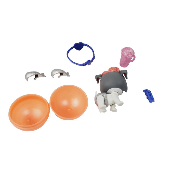 LOL Surprise Pet Winter Disco Girl's 2" Gray Glitter Series Figure Toy Lot Of 8 - Picture 2 of 3